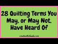 28 Quilting Terms That You May or May Not Have Heard of