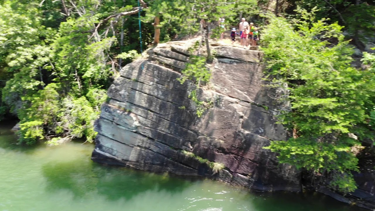 Jumping Rock at Lake Keowee YouTube