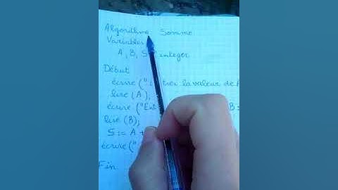 Somme de deux variables