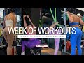 WEEK OF WORKOUTS: 5 DAY SPLIT | GLUTE WORKOUT | AERIAL YOGA