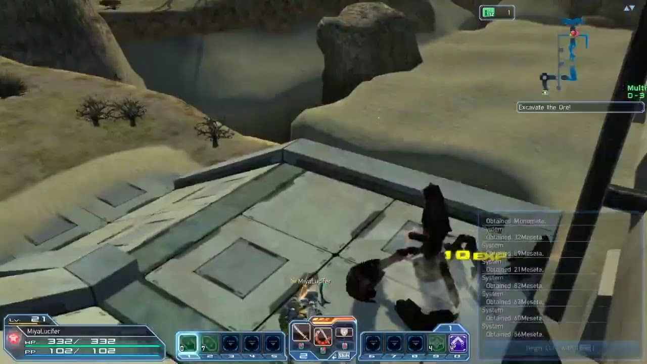 Playing PSO2 #2 - YouTube