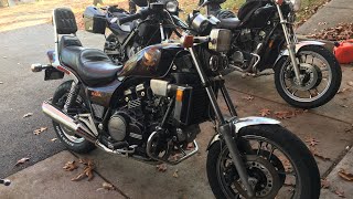 1985 Honda Magna V65 VF1100C First ride on THE BEAST Review POV Motovlog