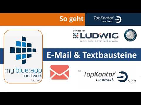 E-Mail & Textbausteine in der my blue:app - hand:werk