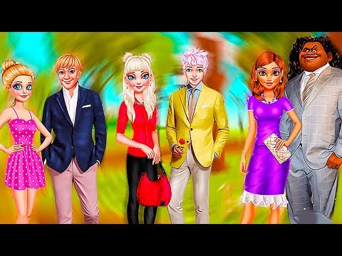 Видео: Girls Princesses and Boyfriends preparing for Valentine's Day - Makeup Dress Up Games for Kids