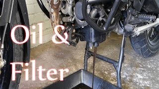 Tiger 800 - Oil & Filter change
