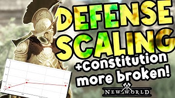 A BUG Makes Constitution EVEN BETTER! How Defense Scaling/Armor Works In New World (DR?)