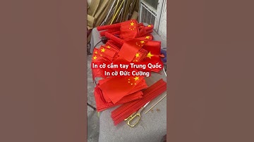 In cờ vẫy tay - cờ cầm tay Trung Quốc
