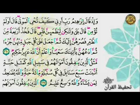 سورة البقرة صفحة ٤٤ من الأية (٢٦٠) إلى الأية (٢٦٤)