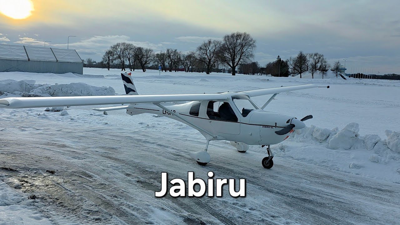 Полёты зимой на самолёте Джабиру #палётзимой #самолёт #джабиру