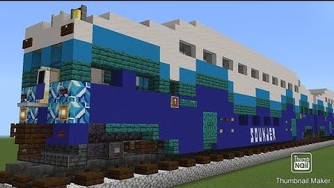 Minecraft Sounder Train bombardier Coach and Cab Car Tutorial