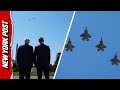 F-16 and F-35 Jets Fly Over the White House as Trump Welcomes Polish President