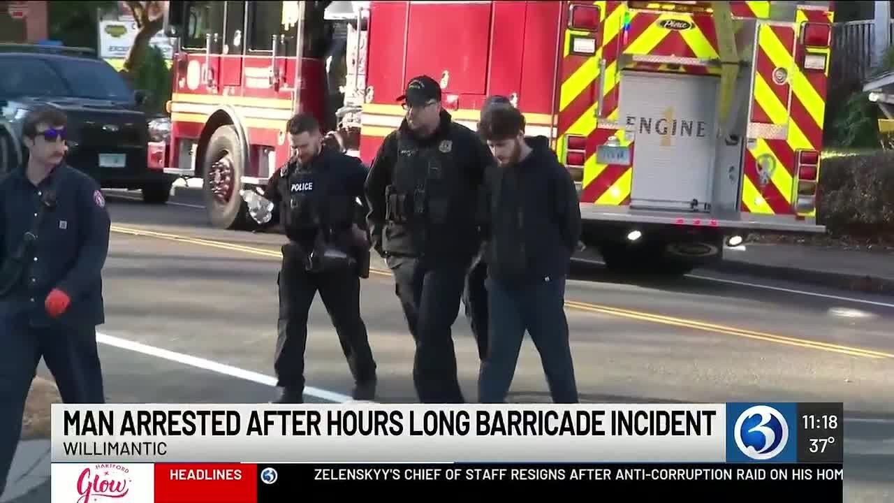 Willimantic police arrest man after hours-long barricade incident