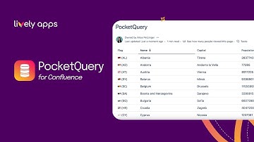PocketQuery - Connect SQL Databases & REST in Confluence