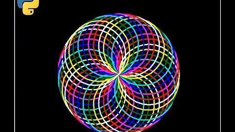 Python Turtle-Circle Spirograph - Digital Rangoli-Diwali Special#python #diwalirangoli #diwali #like