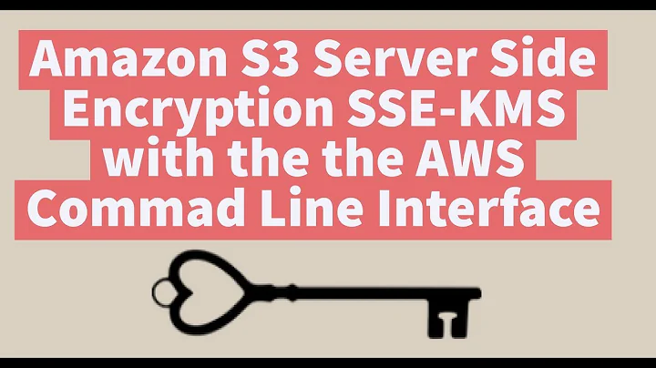 Amazon S3 Server Side Encryption SSE-KMS with the the AWS Commad Line Interface