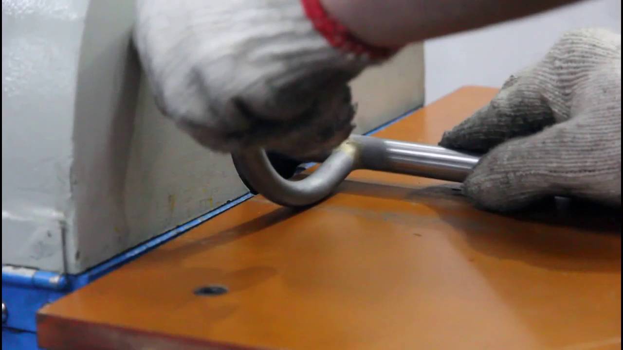 Bending pipe sanding machine YouTube