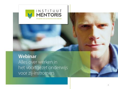 Webinar over werken in het Voortgezet Onderwijs (VO) voor zij-instromers | dd. 20210125