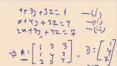 System of Linear equations- Matrix Inversion Method- GATE - course part-7