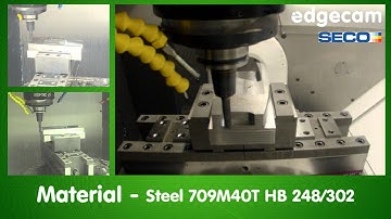 Edgecam Waveform roughing and 5-axis milling - Mikron HMP600 U