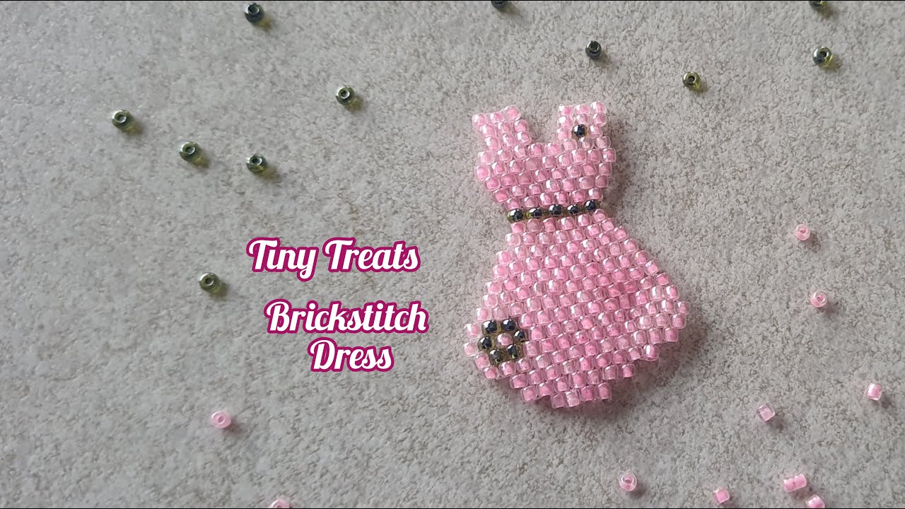 Beaded Dress 👗 | Miniature Dress | Brickstitch Dress