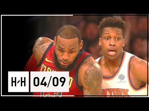 Frank Ntilikina Full Highlights Knicks vs Cavaliers (2018.04.09) - 17 Pts, 6 Reb!