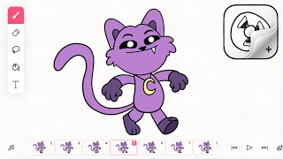 FlipaClip CatNap Animation Timelapse