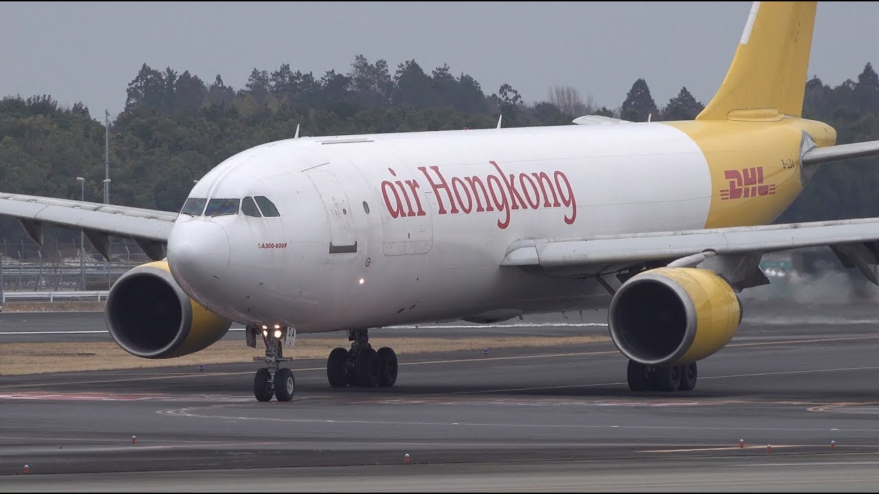 Air Hong Kong Airbus A300-600F B-LDA Landing at NRT 34R - YouTube