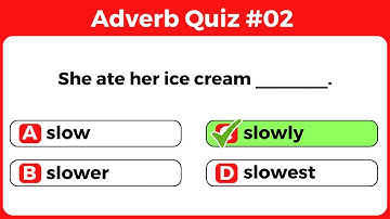 Adverb Quiz #02। Adverb in English Grammar। @EnglishQuizMastery