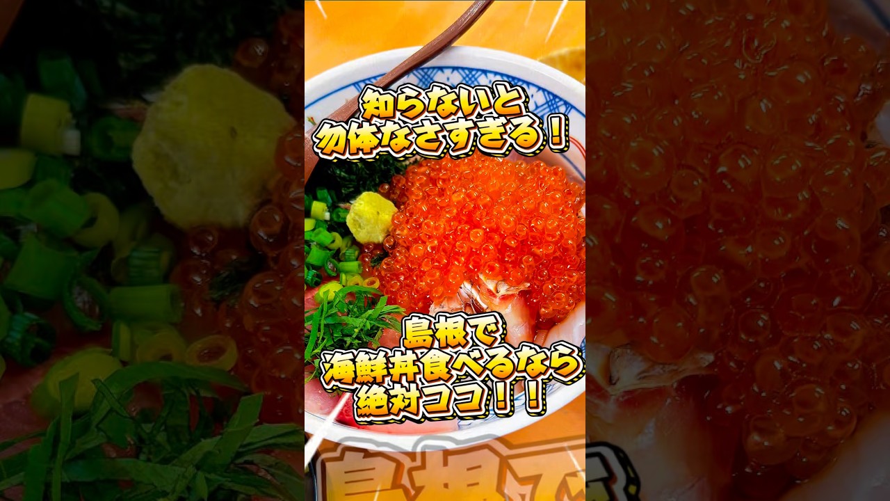 🌸日御碕に来たらコレ!豪華すぎる海鮮丼絶対食べて✨🌸『花房』 #花房 #海鮮丼 #島根 #日御碕 #食