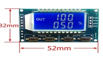{13} 1 Channel PWM Pulse Frequency Duty Cycle Adjustable Module, XY-LPWM Signal Generator