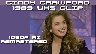 Cindy Crawford - The Arsenio Hall Show remastered (1989)