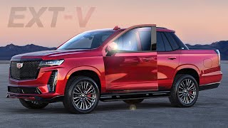 New 2023 Cadillac Escalade EXT - This Pickup-Truck Must Come with V8 Turbo from 2022 V-Series