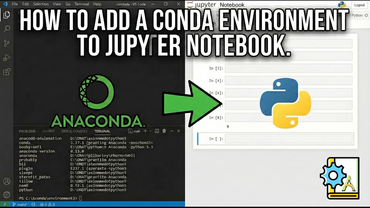 How to Add a Conda Environment to Jupyter Notebook - YouTube