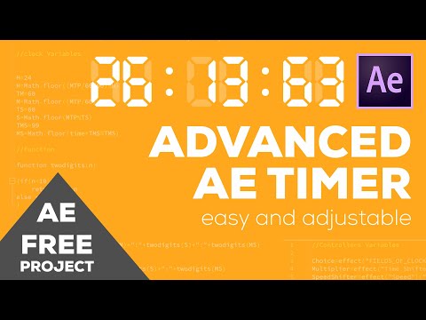 AE - After Effects - Free Advanced Timer Project with download link
