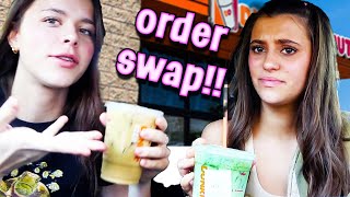 Sisters SWAP Fast Food ORDERS for the day!!!
