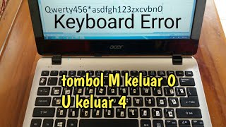 Cara Mengatasi Keyboard Laptop/Komputer error - tombol huruf keluar angka