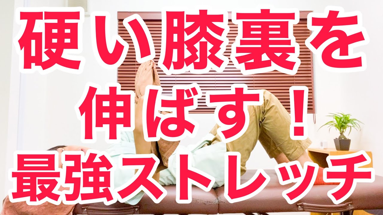 膝裏が硬い原因と伸ばすための最強ストレッチ法 Youtube 膝裏が硬い原因と伸ばすための最強ストレッチ法 Youtube