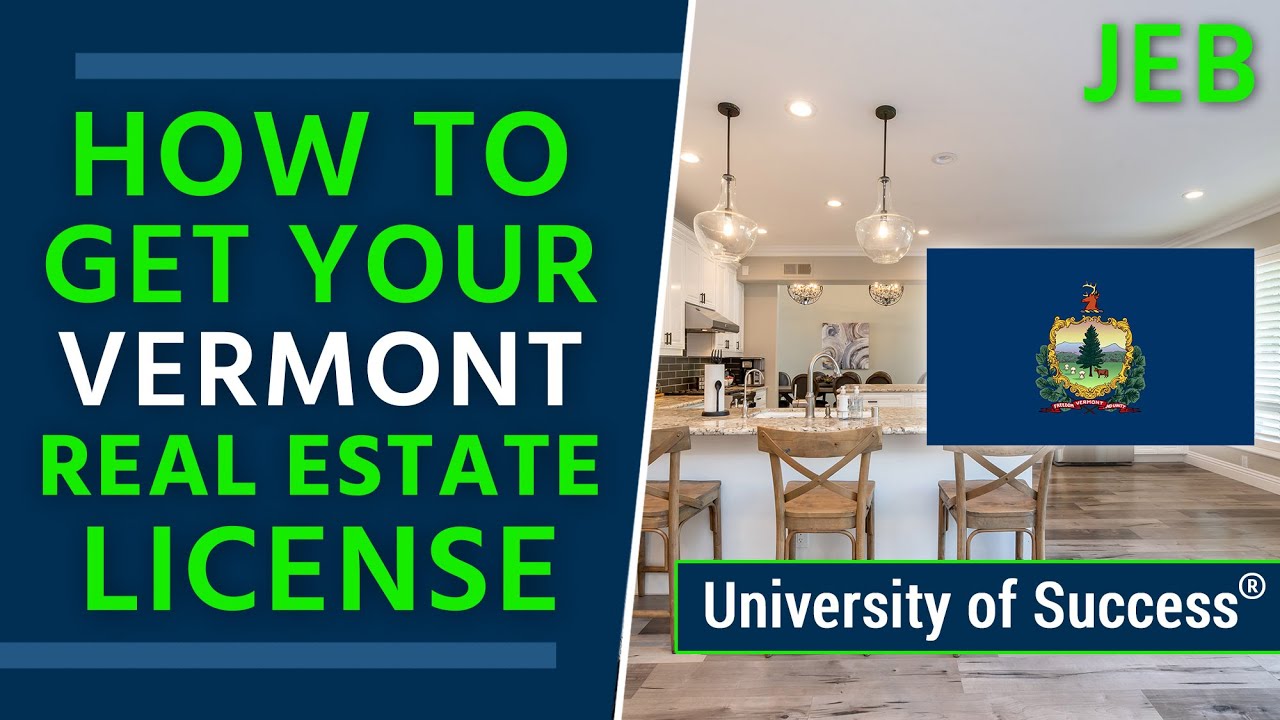 How to Get A Vermont Real Estate License YouTube