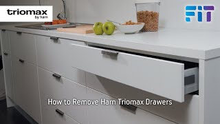 Harn Triomax Soft Close Drawer System  30 Second Video Showing How To Remove Drawers