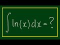 How to Integrate ln(x)
