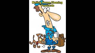 This video is the first one on mailing postcards to get house cleaning jobs