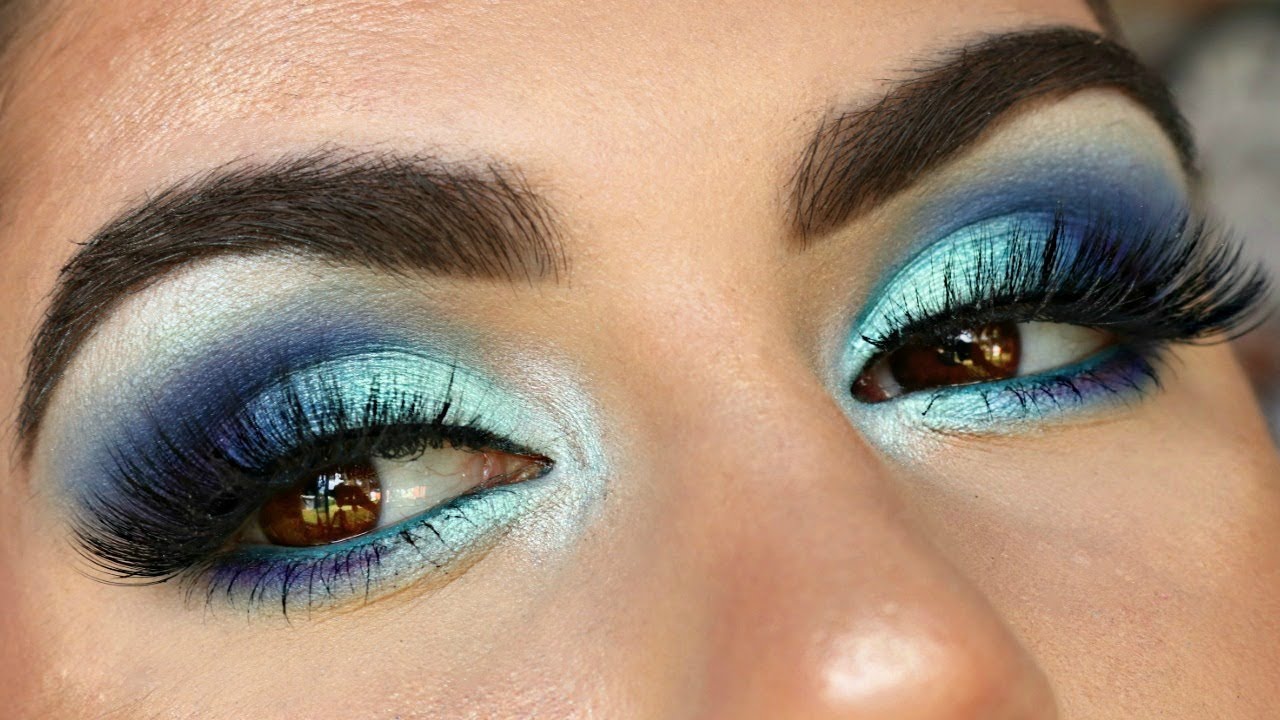 Mermaid Makeup Tutorial: Blue Hair and Glitter - wide 9
