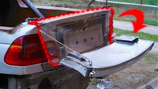 Homemade BMW e46 PickUp TRUCK !? Part 6 ( TRUNK DOOR )