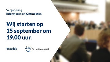 Livestream Informeren & Ontmoeten 15 september 2020 (Vervolg)