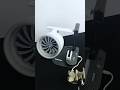 Hard crank drives the fan spinning full speed #turbofan #desktop #engine