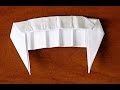 Как сделать зубы вампира. зубы из бумаги. Teeth of paper | оригами из бумаги