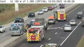 HIGH CAPACITY CRASH into Concrete Barrier by Dump Truck