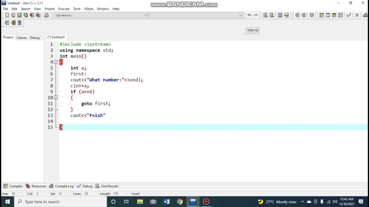 Programming Dev C++ Use Goto. - YouTube