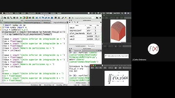 Código Python para Integración Numérica Múltiple (Funciones de dos variables)