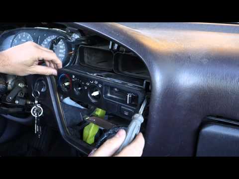 How to replace light bulbs temp and fan console dashboard Toyota Camry. Years 1991 to 2002